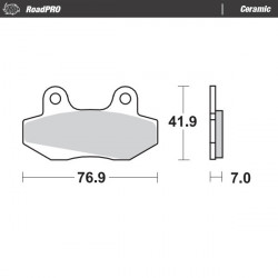 Спирачни накладки MOTO-MASTER BRAKE PAD CERAMIC HONDA CMX 250 C 16 Спирачни накладки MOTO-MASTER BRAKE PAD CERAMIC HONDA CMX 250 C 16