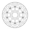Преден спирачен диск MOTO-MASTER BRAKE DISC FLOAT HALO PRO KAWASAKI ZX-6 R 636 ABS 20-23