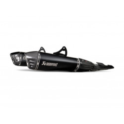Slip-on line dual muffler black titanium carbon end cap AKRAPOVIC S-S13SO4-HRAATBL/1