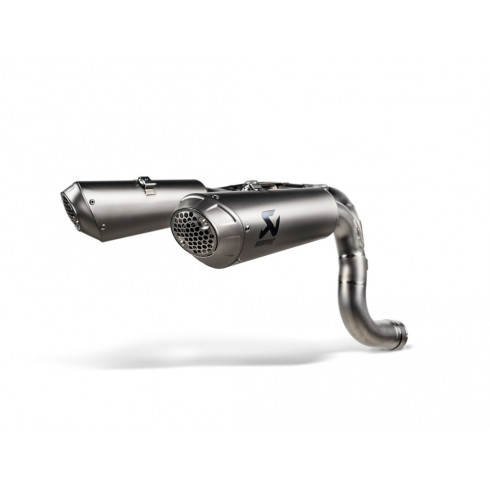 Slip-on line dual muffler titanium AKRAPOVIC S-D10SO8-HCHNT Slip-on line dual muffler titanium AKRAPOVIC S-D10SO8-HCHNT