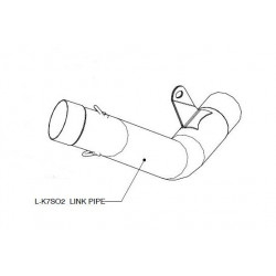 Свързваща тръба от неръждаема стомана AKRAPOVIC L-B10R1
