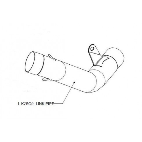 Свързваща тръба от неръждаема стомана AKRAPOVIC L-B10R1 Свързваща тръба от неръждаема стомана AKRAPOVIC L-B10R1