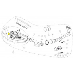 Скоба за заглушител неръждаема стомана AKRAPOVIC P-X189 Скоба за заглушител неръждаема стомана AKRAPOVIC P-X189