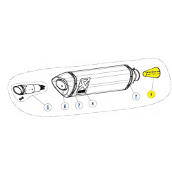 Конична вложка SS AKRAPOVIC P-CP025 Конична вложка SS AKRAPOVIC P-CP025