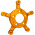 Адаптер за ротор spider 320mm за stock джанта златен ARLEN NESS 300-088 thumb