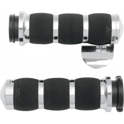 Грипове air cushion chrome throttle-by-wire с throttle boss AVON GRIPS AIR-90-CH-FLY-B