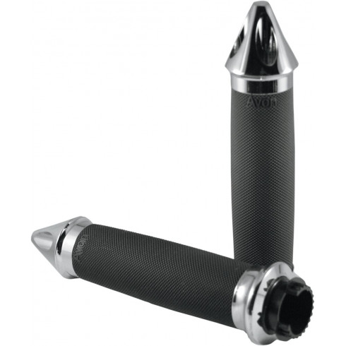 Ръкохватки custom contour spike metric touring chrome AVON GRIPS MT-CC-85-CH-SPK Ръкохватки custom contour spike metric touring chrome AVON GRIPS MT-CC-85-CH-SPK