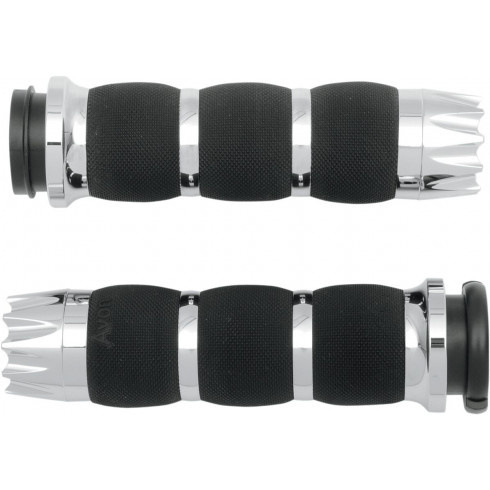 Ръкохватки air cushion excalibur chrome throttle-by-wire AVON GRIPS AIR-90-FLY-EX Ръкохватки air cushion excalibur chrome throttle-by-wire AVON GRIPS AIR-90-FLY-EX