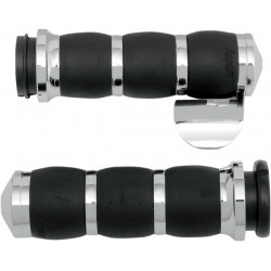 Ръкохватки velvet air cushion chrome с throttle boss AVON GRIPS AIR-93-BOSS Ръкохватки velvet air cushion chrome с throttle boss AVON GRIPS AIR-93-BOSS