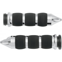 Ръкохватки air cushion spike throttle-by-wire chrome AVON GRIPS AIR-90-CH-FL-SP