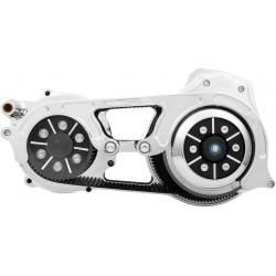 Комплект открит ремъчен привод 2'' с едночастова моторна плоча хром BELT DRIVES EVO-16BH-2C Комплект открит ремъчен привод 2'' с едночастова моторна плоча хром BELT DRIVES EVO-16BH-2C