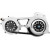 Комплект открит ремъчен привод 2'' с едночастова моторна плоча хром BELT DRIVES EVO-16BH-2C Комплект открит ремъчен привод 2'' с едночастова моторна плоча хром BELT DRIVES EVO-16BH-2C thumb