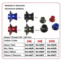 Алуминиеви накрайници SUZUKI-HONDA-DUCATI червени BIKE LIFT NA-M8/R Алуминиеви накрайници SUZUKI-HONDA-DUCATI червени BIKE LIFT NA-M8/R