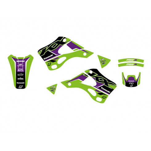 Графичен комплект DREAM 5 KX125 99-02 BLACKBIRD RACING 2409AB Графичен комплект DREAM 5 KX125 99-02 BLACKBIRD RACING 2409AB
