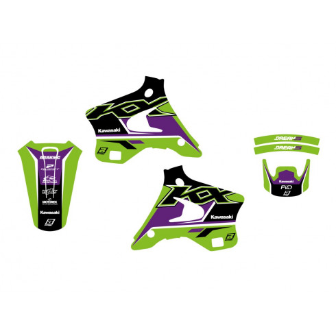 Графичен комплект DREAM 5 KX125 94-98 BLACKBIRD RACING 2410AB Графичен комплект DREAM 5 KX125 94-98 BLACKBIRD RACING 2410AB