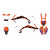 Графичен комплект DREAM 5 SX50 16-20 BLACKBIRD RACING 2542AB thumb