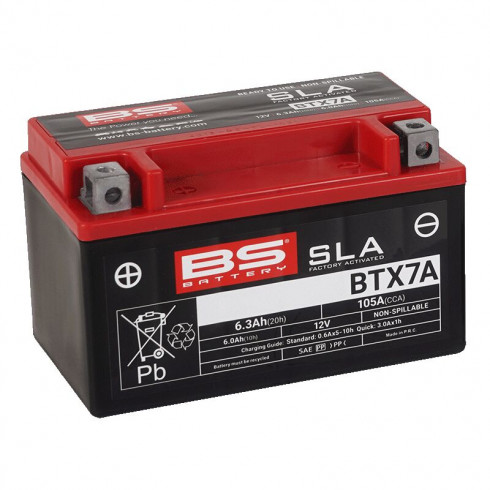 Батерия BTX7A SLA 12V 105 A BS BATTERY 300672 Батерия BTX7A SLA 12V 105 A BS BATTERY 300672