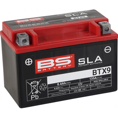 Акумулатор BTX9 SLA 12V 135 A BS BATTERY 300674 Акумулатор BTX9 SLA 12V 135 A BS BATTERY 300674