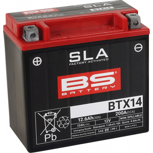 Акумулатор BTX14 SLA 12V 200 A BS BATTERY 300681 Акумулатор BTX14 SLA 12V 200 A BS BATTERY 300681