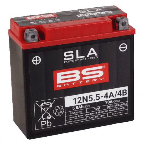 Акумулатор BS 12N5.5-4A/4B BS BATTERY 300841 Акумулатор BS 12N5.5-4A/4B BS BATTERY 300841