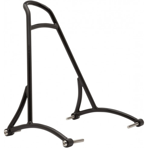 Къса облегалка Sissy Bar с подложка, черно прахово покритие BURLY BRAND B13-1504B Къса облегалка Sissy Bar с подложка, черно прахово покритие BURLY BRAND B13-1504B