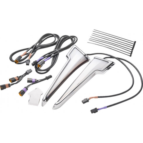 Предна светлина LED QUILL с мигачи STREET GLIDE хром CIRO 3D 12200 Предна светлина LED QUILL с мигачи STREET GLIDE хром CIRO 3D 12200
