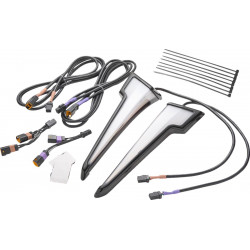 Предна светлина LED QUILL с мигачи STREET GLIDE черна CIRO 3D 12201