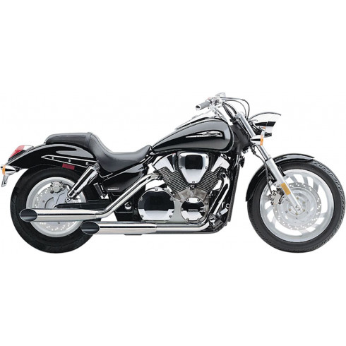 Изпускателна система 2 в 2 classic deluxe staggered dual slash cut chrome COBRA 1563SC Изпускателна система 2 в 2 classic deluxe staggered dual slash cut chrome COBRA 1563SC