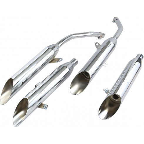 Накрайници slash cut slip ons chrome COBRA 1164SC Накрайници slash cut slip ons chrome COBRA 1164SC