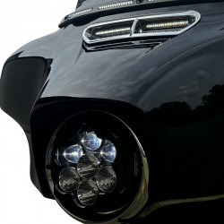 Фар SHARK DEMON LED 94-23 FLH ECE CUSTOM DYNAMICS SD2-BW-W-ECE