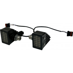 Ece Low Rider ST perf. LED fr. turn signals g-blk CUSTOM DYNAMICS CD-LRST-ECE-FTS-B