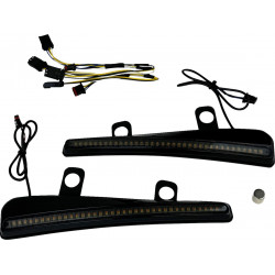 Светлина led turn signal windshield trim черна w/smk lens CUSTOM DYNAMICS CD-RG23-SWT-B