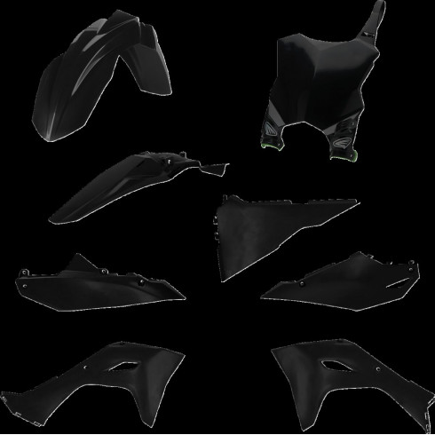 Комплект реплика на каросерия от 5 части черен KAWASAKI CYCRA 1CYC-9436-12 Комплект реплика на каросерия от 5 части черен KAWASAKI CYCRA 1CYC-9436-12