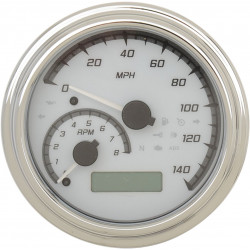 Индикатор MVX series chrome white DAKOTA DIGITAL MVX-2011-WG-C Индикатор MVX series chrome white DAKOTA DIGITAL MVX-2011-WG-C