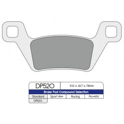Спирачна накладка DP sintered replacement street touring off-road/ATV DP BRAKES DP520