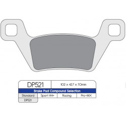 Спирачна накладка DP sintered replacement street touring off-road/ATV DP BRAKES DP521