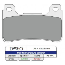 Спирачна накладка DP sintered replacement street touring off-road/ATV DP BRAKES DP950