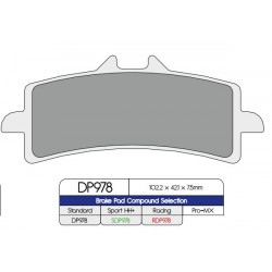 Спирачна накладка DP sintered replacement street touring off-road/ATV DP BRAKES DP978