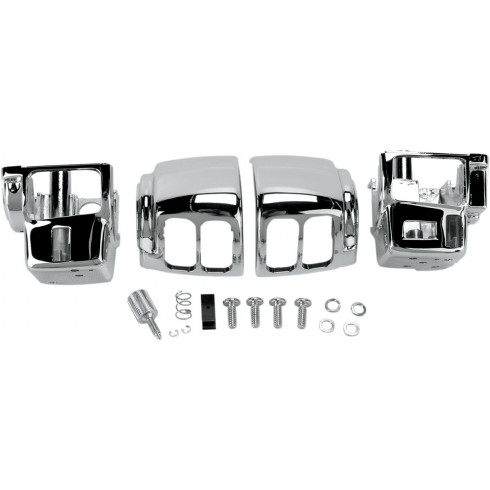 Комплект корпус за превключвател с радио/круиз хром DRAG SPECIALTIES H07-0785 Комплект корпус за превключвател с радио/круиз хром DRAG SPECIALTIES H07-0785