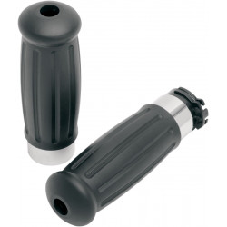 Ръкохватки vintage chrome/rubber DRAG SPECIALTIES 17-0558