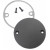 Капак на точките wrinkle black 2-hole DRAG SPECIALTIES 30-0152KWB thumb