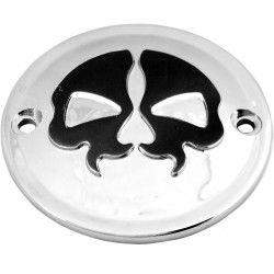 Капак точки 2-дупки split skull chrome DRAG SPECIALTIES 78041