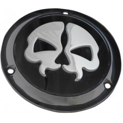 Капак derby split skull 3-hole black DRAG SPECIALTIES 78045B Капак derby split skull 3-hole black DRAG SPECIALTIES 78045B