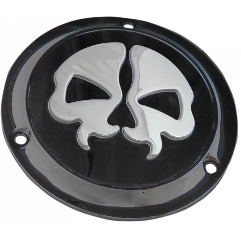 Капак derby split skull 3-hole black DRAG SPECIALTIES 78045B Капак derby split skull 3-hole black DRAG SPECIALTIES 78045B