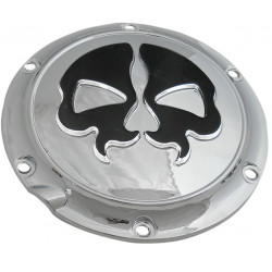 Капак DERBY SPLIT SKULL 6-дупков хром DRAG SPECIALTIES 78044
