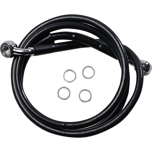 Спирачен маркуч 18-XL1200XS BK+2 DRAG SPECIALTIES 618763-2BLK Спирачен маркуч 18-XL1200XS BK+2 DRAG SPECIALTIES 618763-2BLK