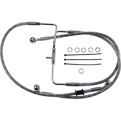 Спирачен маркуч LINE BRK 16-XL1200CX SS+6 DRAG SPECIALTIES 618566-6 Спирачен маркуч LINE BRK 16-XL1200CX SS+6 DRAG SPECIALTIES 618566-6