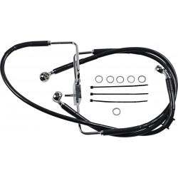 Спирачен маркуч 16-XL1200CX BL+8 DRAG SPECIALTIES 618566-8BLK Спирачен маркуч 16-XL1200CX BL+8 DRAG SPECIALTIES 618566-8BLK