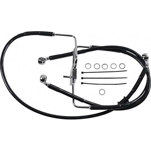 Спирачен маркуч LINE BRK16-XL1200CX BL+10 DRAG SPECIALTIES 618566-10BLK Спирачен маркуч LINE BRK16-XL1200CX BL+10 DRAG SPECIALTIES 618566-10BLK