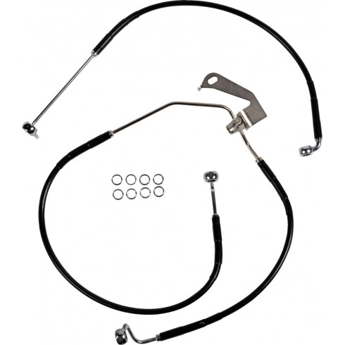 Спирачен маркуч RR NON ABS BL DRAG SPECIALTIES 640232-BLK Спирачен маркуч RR NON ABS BL DRAG SPECIALTIES 640232-BLK